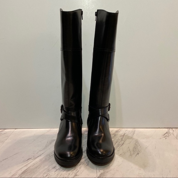 New! Bandolino Jiman Tall Black Riding Boot 6M - Picture 2 of 15